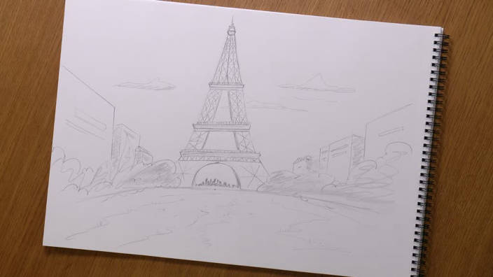 046. Dessiner la Tour Eiffel